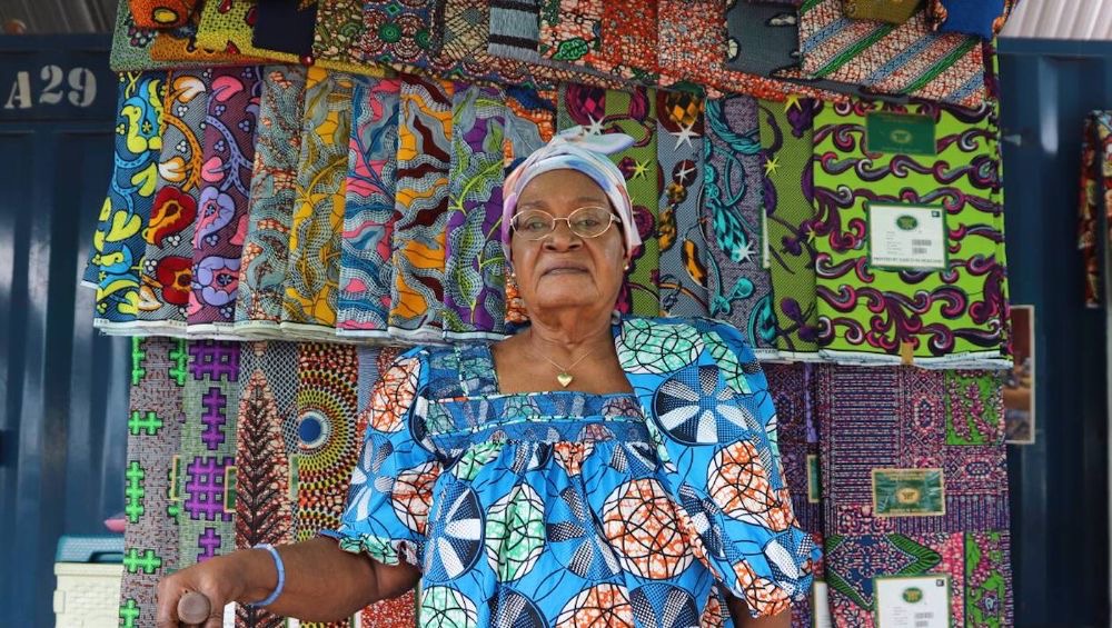 Marchande de wax, Afrique de l'Ouest